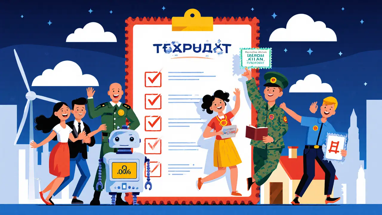 Семь программ госипотеки в виде веселых персонажей вокруг печати &#039;ОДОБРЕНО&#039;