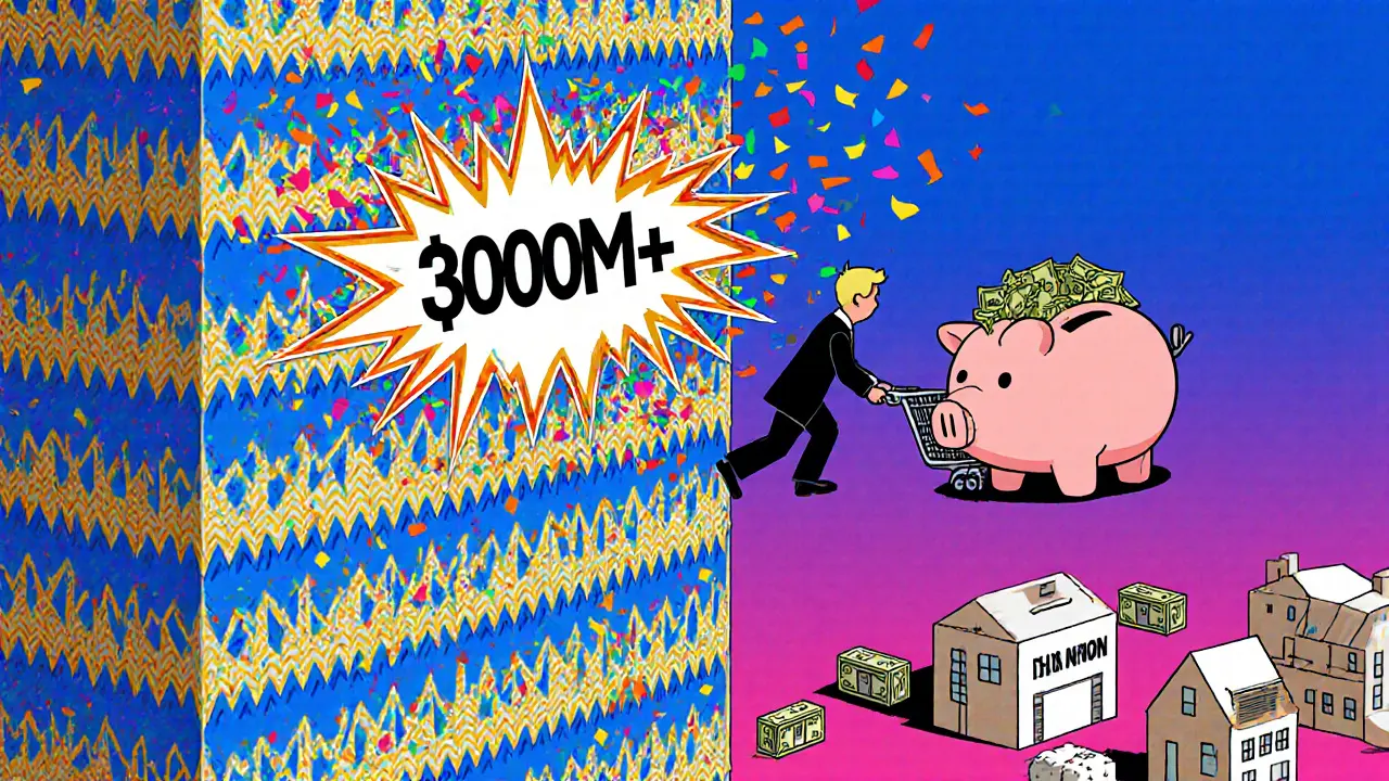 Роскошная квартира с ценником 300 млн руб. взрывается, хозяин толкает тележку с деньгами в налоговую.