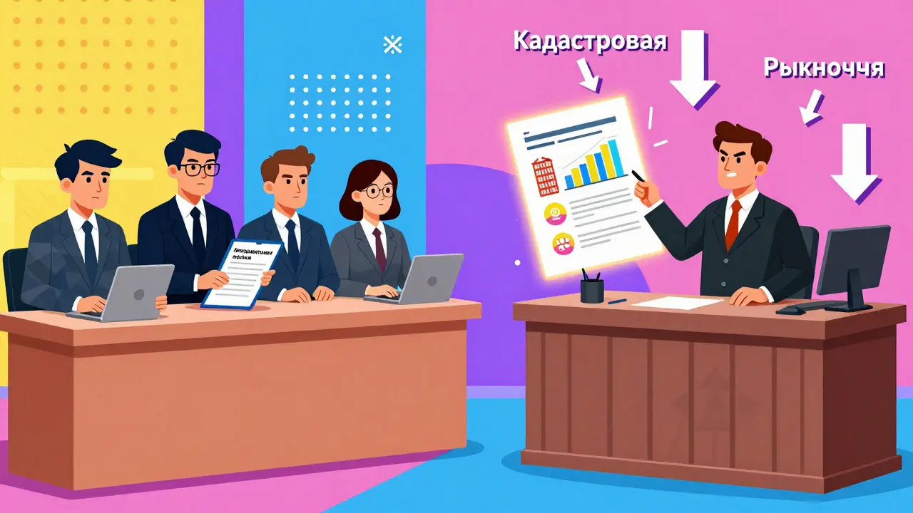 Комиссия отклоняет заявление слева, суд принимает его справа — с графиками и аналогами квартир.