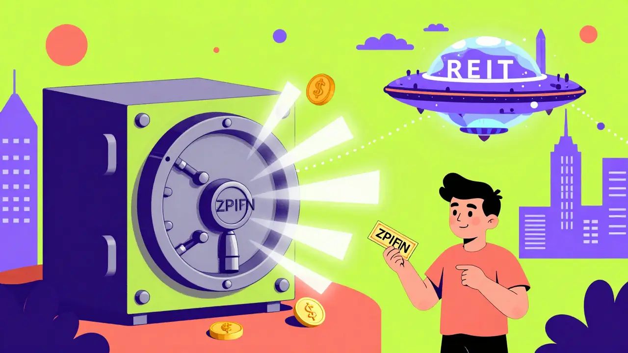 Мемфис-стиль: российский ЗПИФН-сейф с доходом и глобальный REIT-корабль, между которыми стоит инвестор с двумя инвестиционными инструментами.