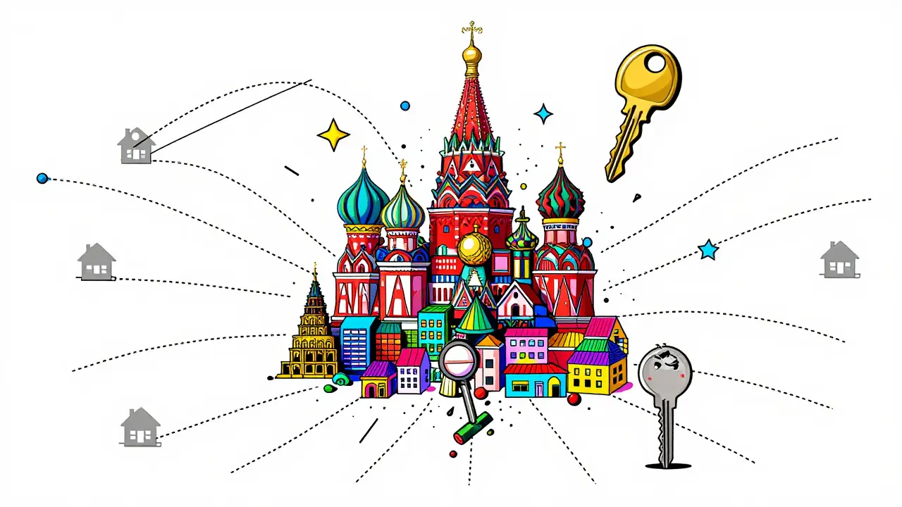 Карта Москвы с инфраструктурой и выбором локации