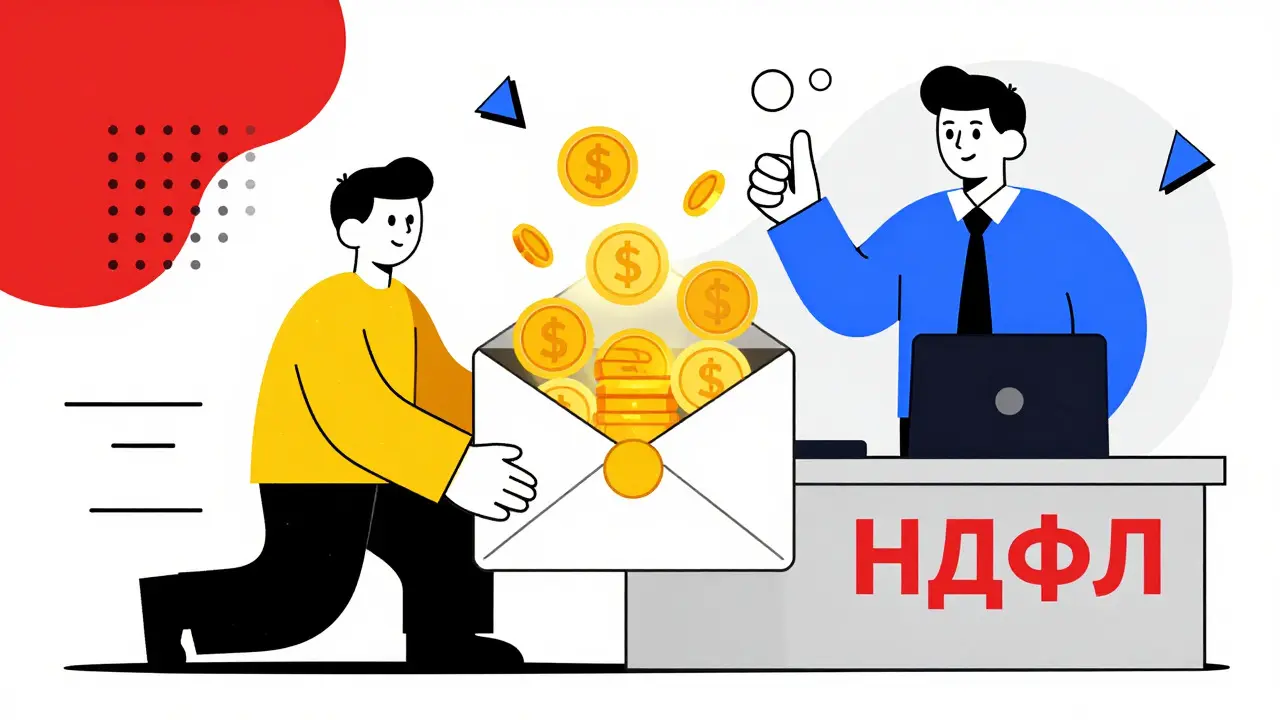 Сотрудник получает увеличенную зарплату без удержания налогов