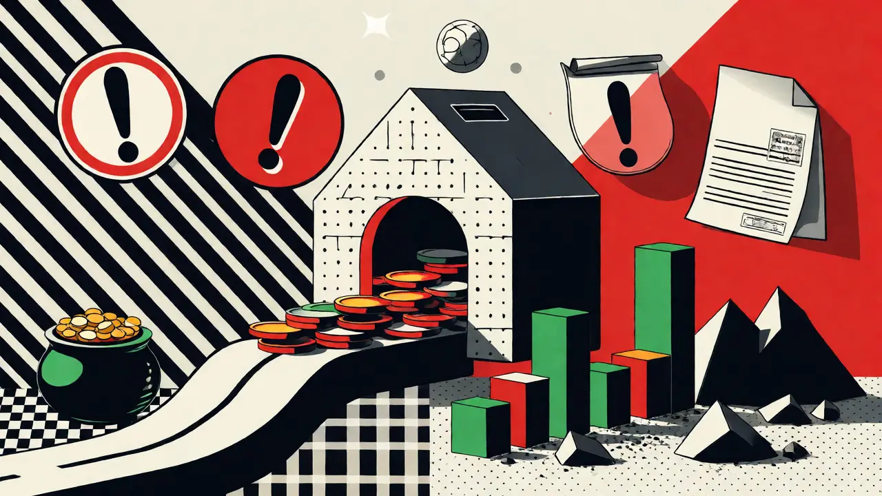 Концептуальная иллюстрация финансовых рисков и доходности инвестиций